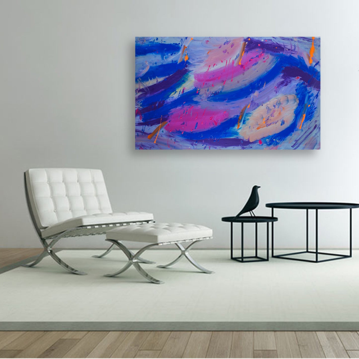 Unwary Washout - Original Abstract Painting in Austin Texas 30" x 48"