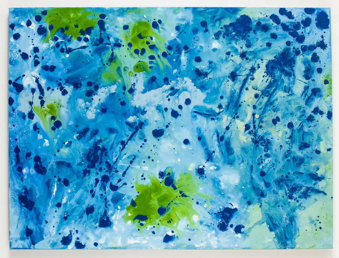 Mixed Messages - Original Abstract Painting in Austin Texas 30" x 40"