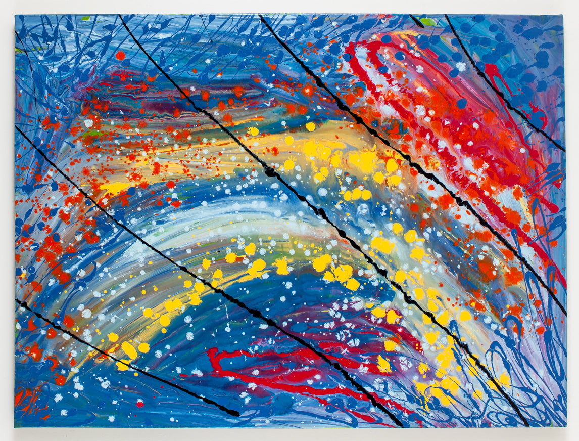 Invective Stream - Original Abstract Painting in Austin Texas 30" x 40"