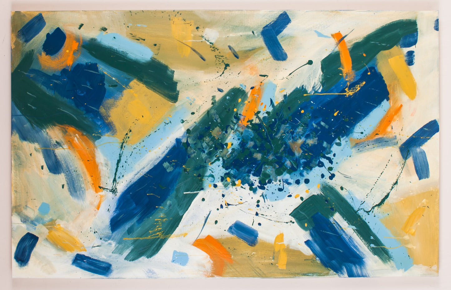 Remarkable Rigmarole - Original Abstract Painting in Austin Texas 30" x 48"