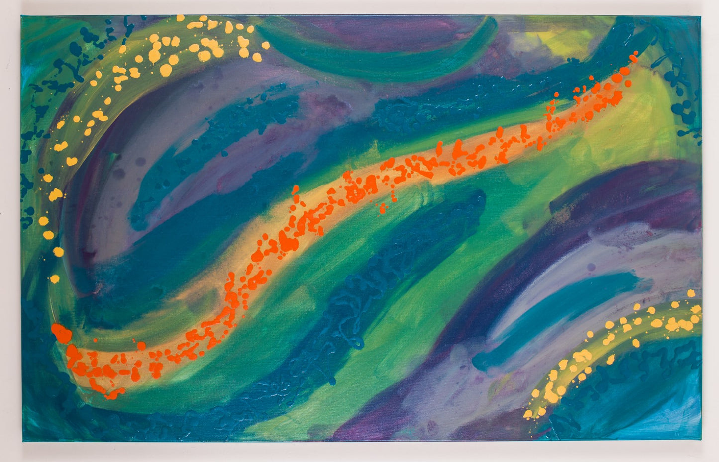 Ardent Catharsis - Original Abstract Painting in Austin Texas 30" x 48"