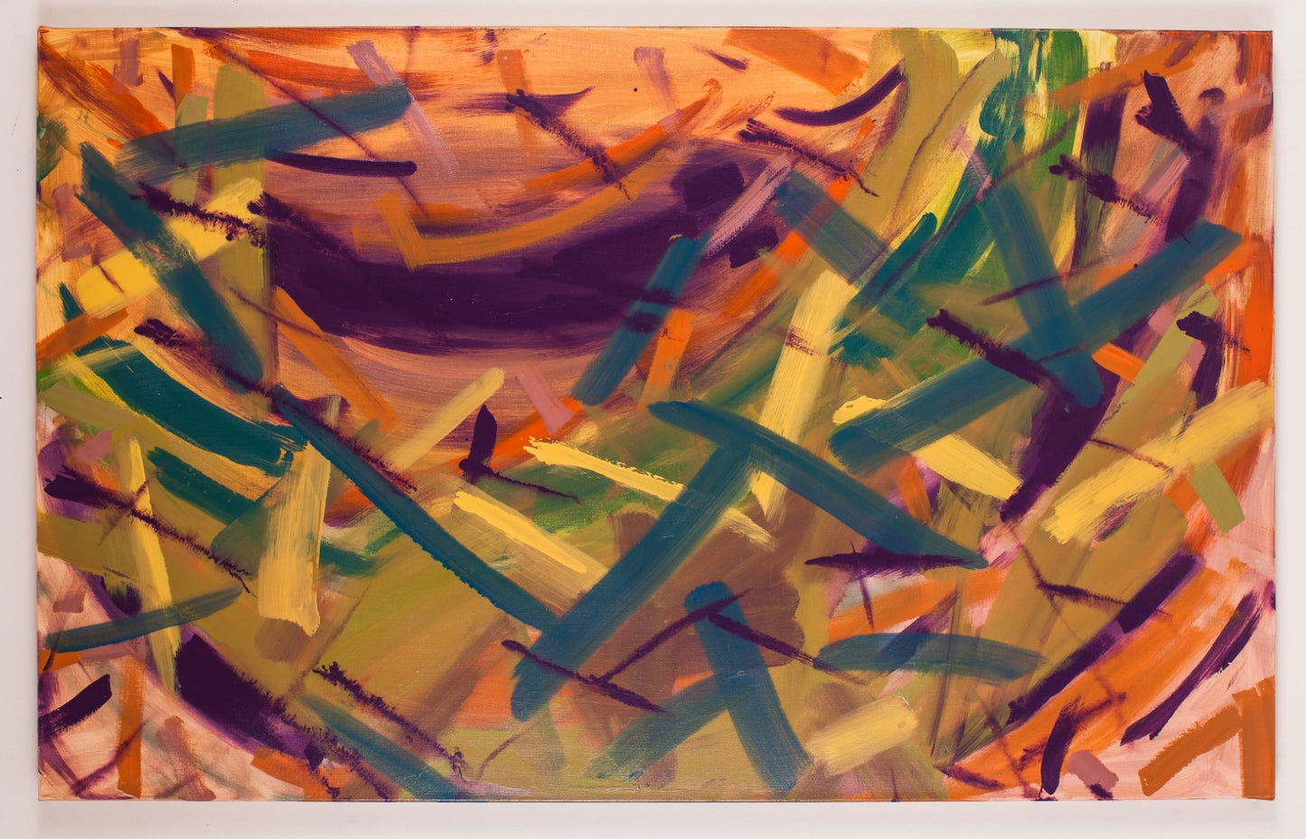 Carnival Harmony - Original Abstract Painting in Austin Texas 30" x 48"