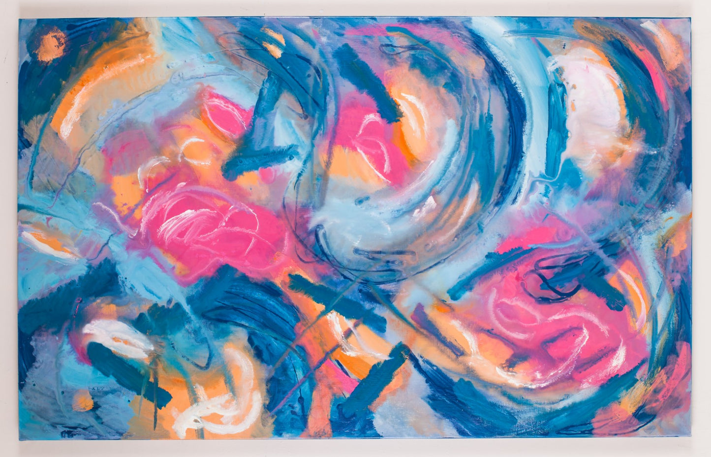 Brutal Expectations - Original Abstract Painting in Austin Texas 30" x 48"