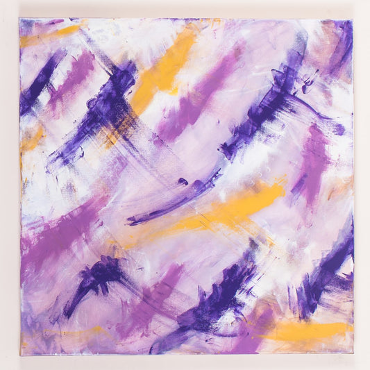 Antiqued Tirades - Original Abstract Painting in Austin Texas 24" x 24"