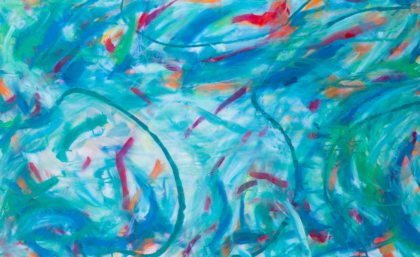 Firsthand Fervor  - Original Abstract Painting in Austin Texas 30" x 48"