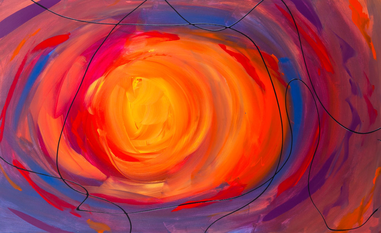 Pivotal Passage  - Original Abstract Painting in Austin Texas 30" x 48"