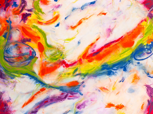 Hazardous Haywire- Original Abstract Painting in Austin Texas 30" x 40"