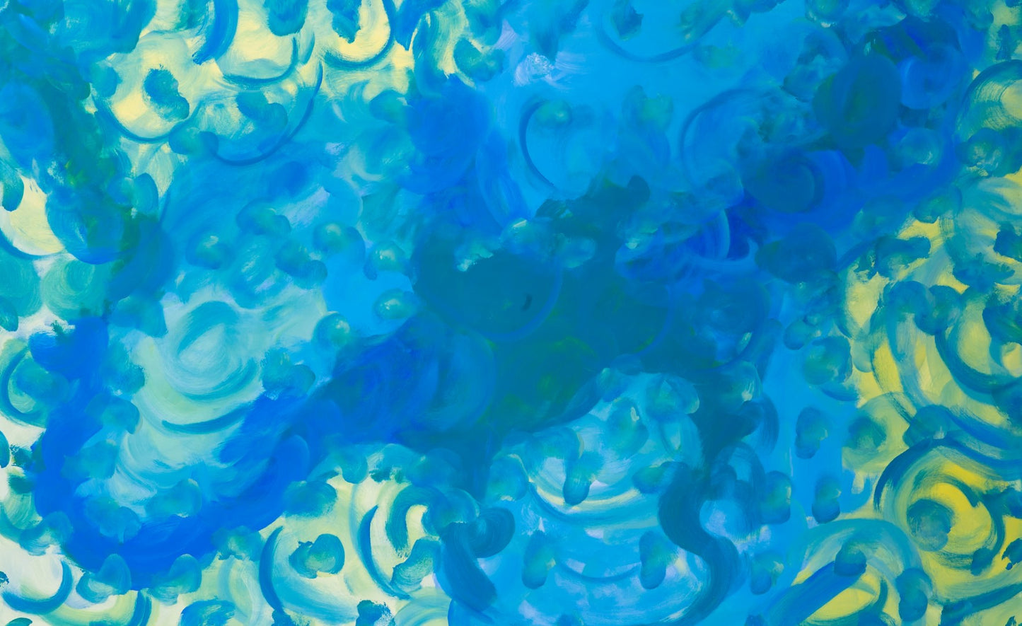 Explicitly Elbowed  - Original Abstract Painting in Austin Texas 30" x 48"