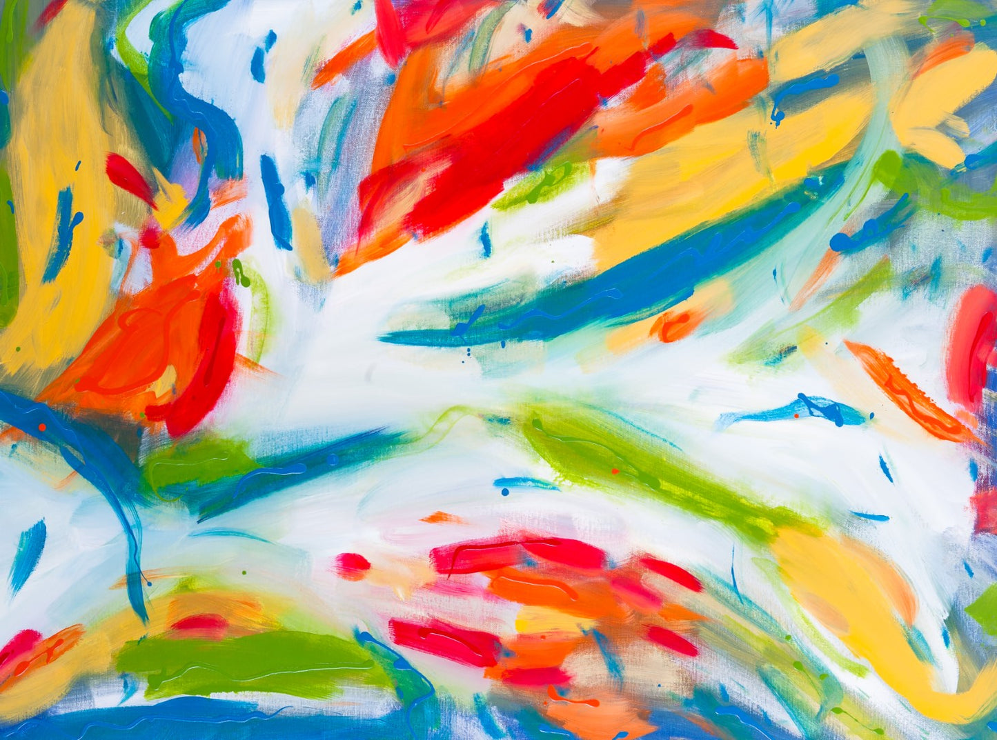 Frantic Fingers - Original Abstract Painting in Austin Texas 30" x 40"