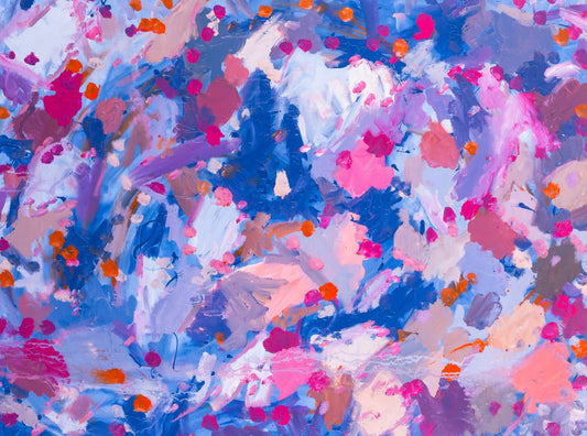 Accumulated Associations - Original Abstract Painting in Austin Texas 30" x 40"