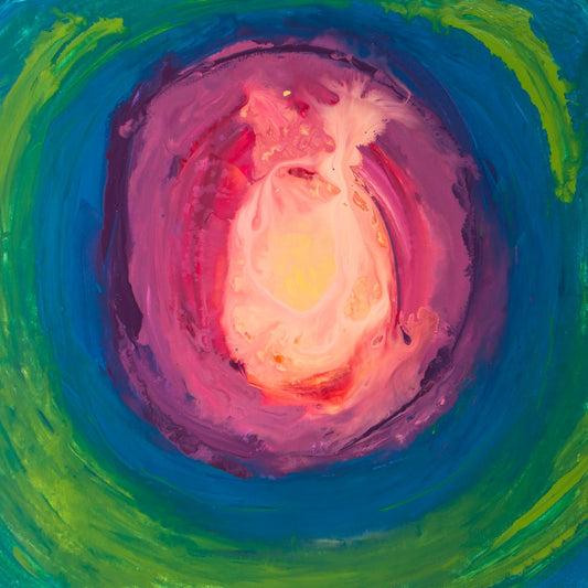Circular Surrender - Original Abstract Painting in Austin Texas 24" x 24"