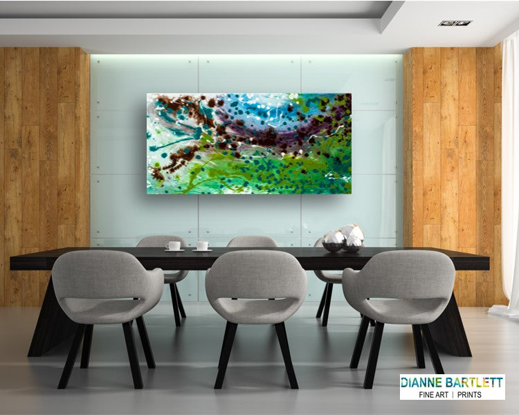 Forceable Florence - Original Abstract Painting in Austin Texas 24" x 48"