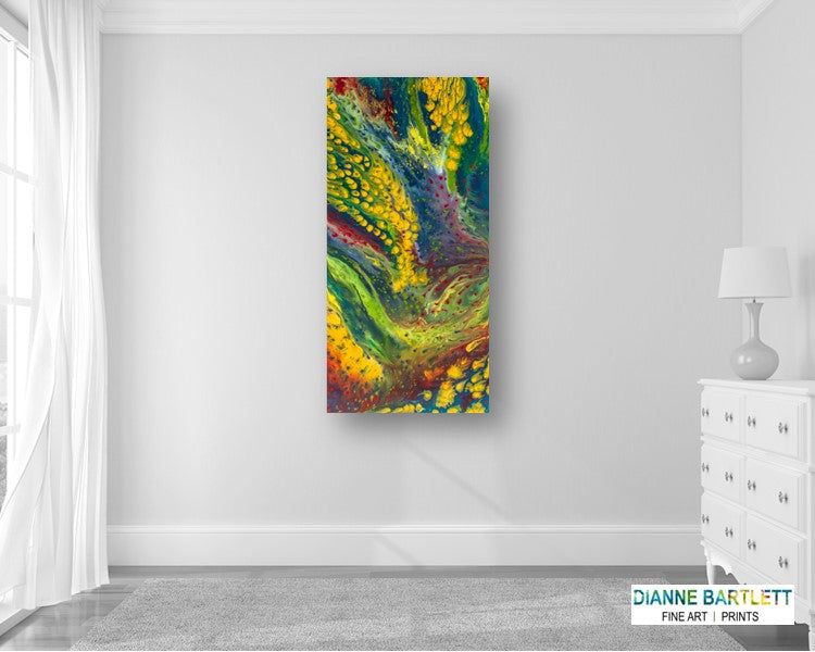Matrix Mountain - Abstract Canvas Print or Acrylic Print