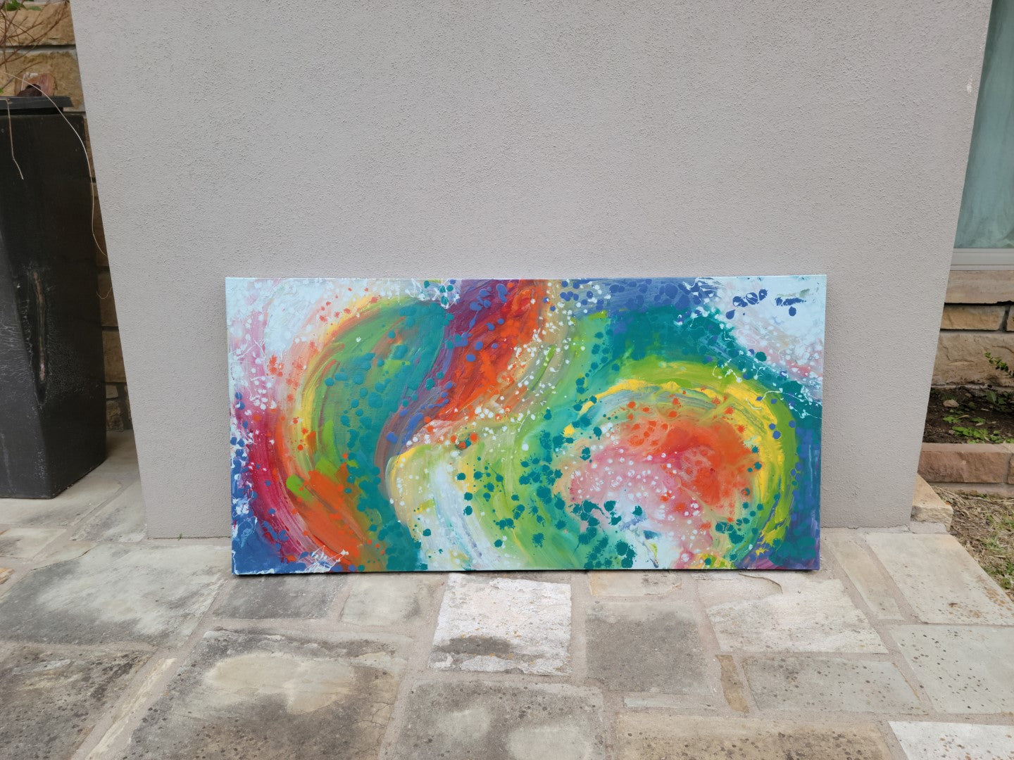 Fantastic Voyage - Original Abstract Painting in Austin Texas 24" x 48"