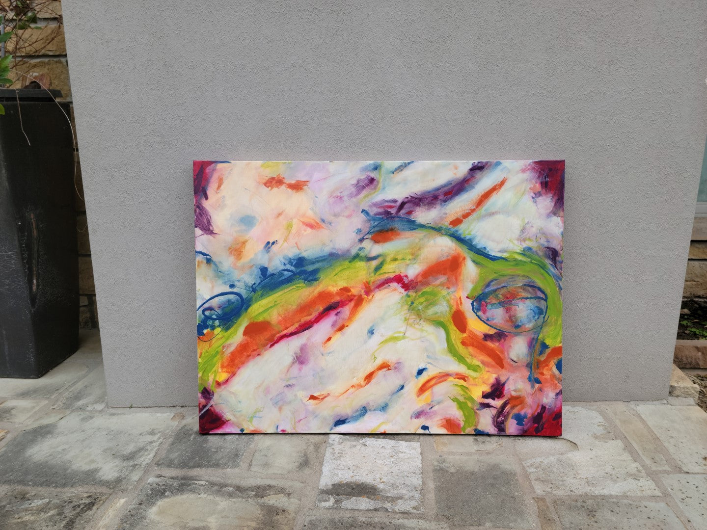 Hazardous Haywire- Original Abstract Painting in Austin Texas 30" x 40"