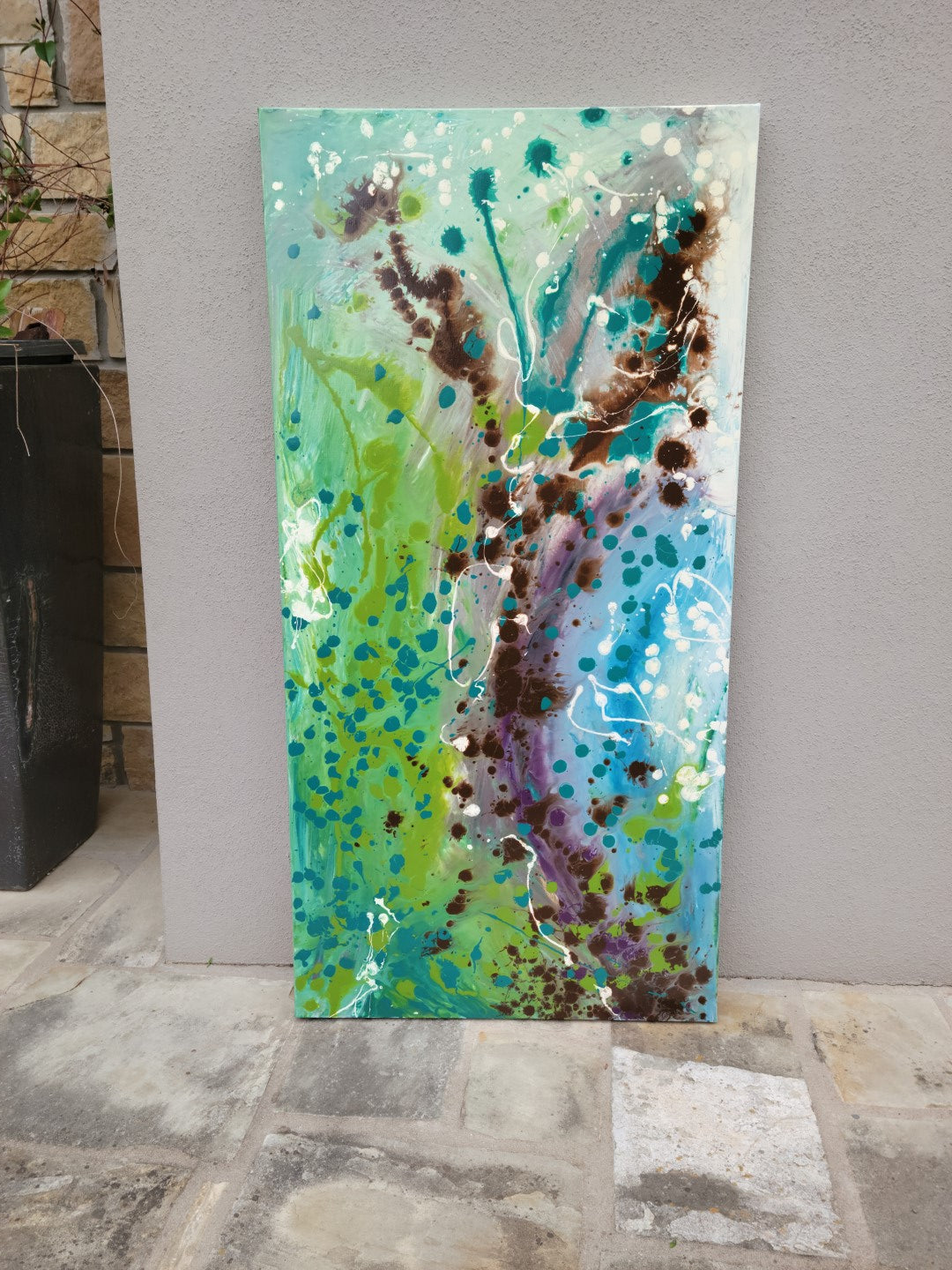 Forceable Florence - Original Abstract Painting in Austin Texas 24" x 48"