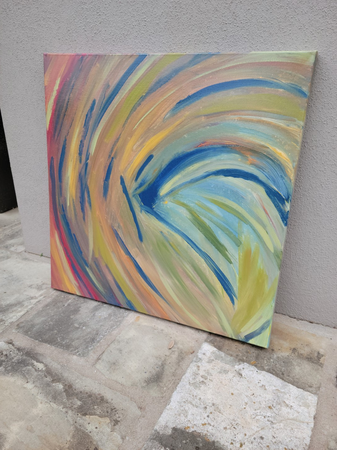 Desolation Tragedy - Original Abstract Painting in Austin Texas 24" x 24"