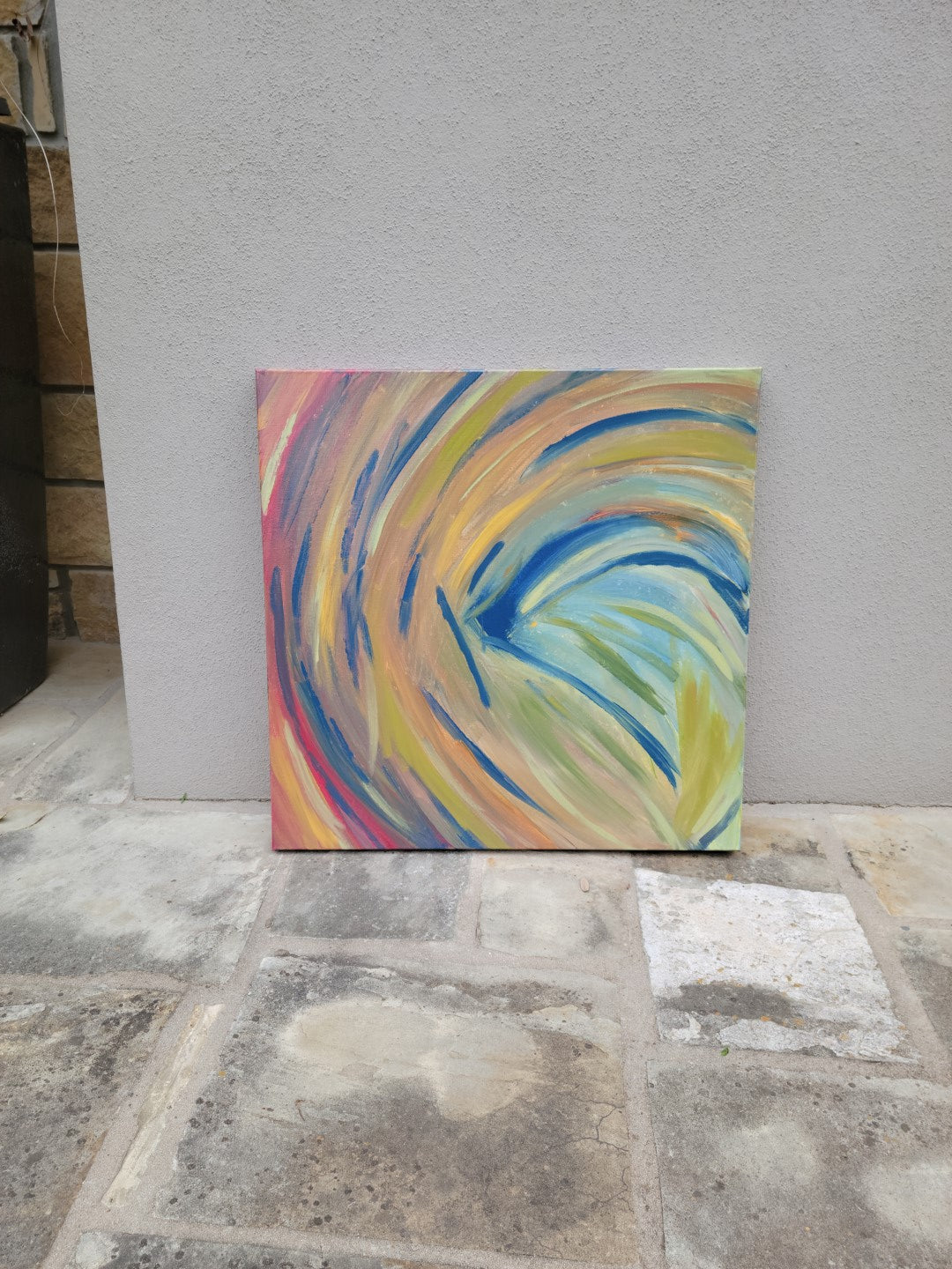 Desolation Tragedy - Original Abstract Painting in Austin Texas 24" x 24"