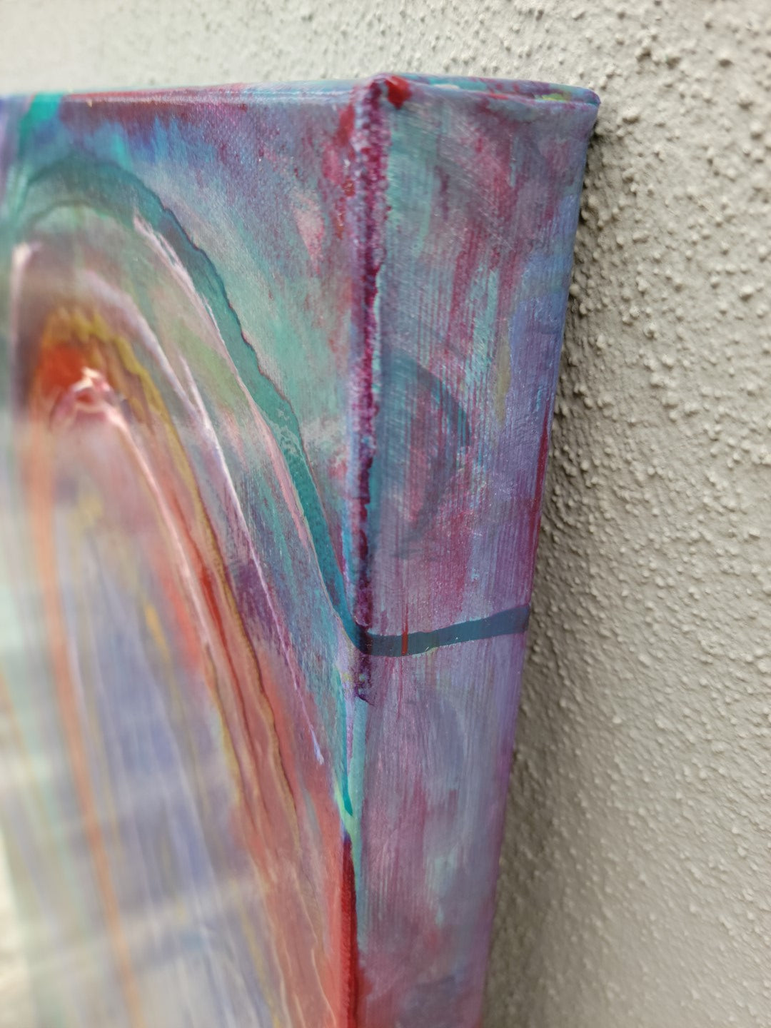 Ponytail Wave - Original Abstract Painting in Austin Texas 24" x 48"