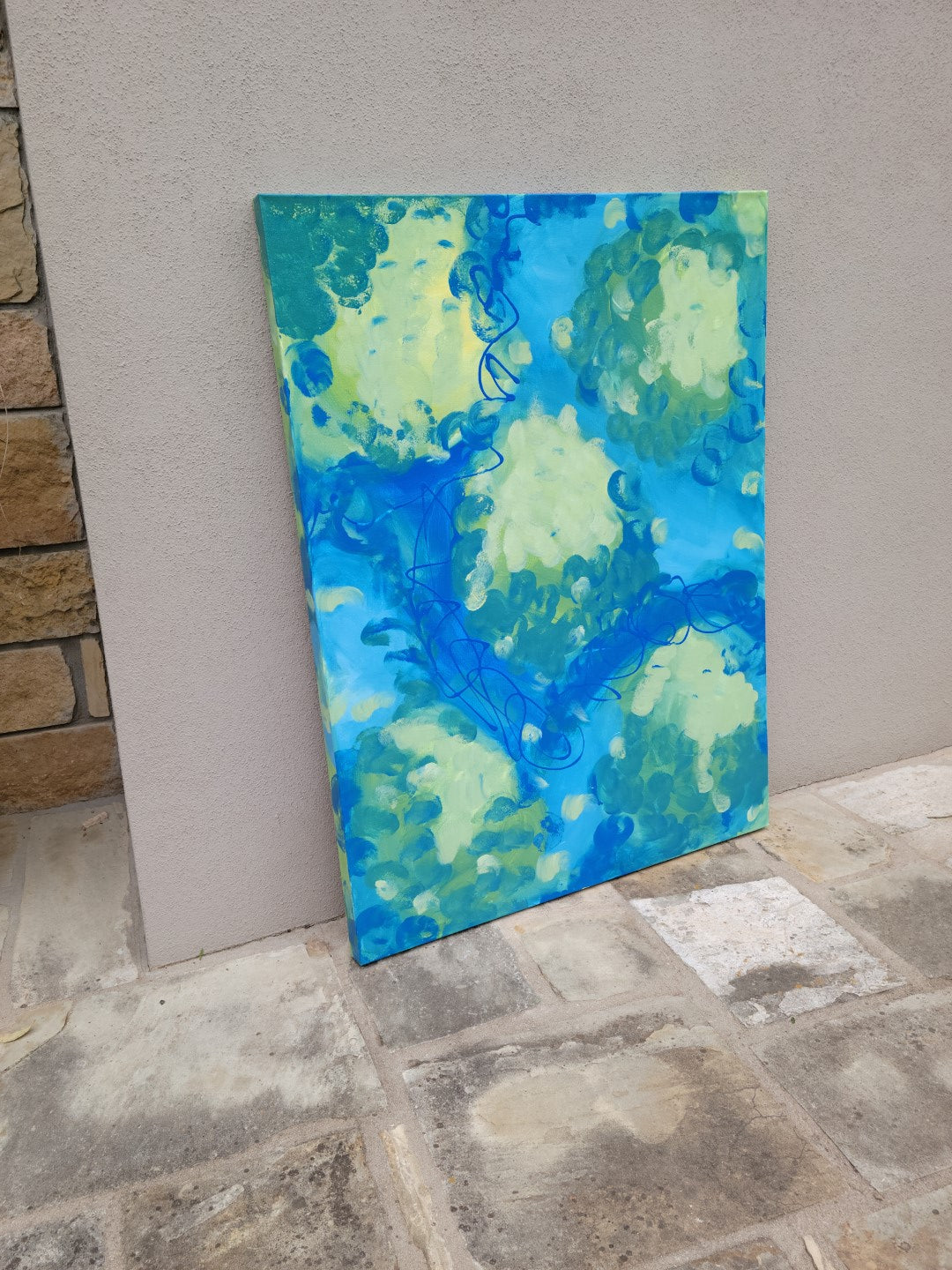 Extraordinary Enchantment- Original Abstract Painting in Austin Texas 30" x 40"