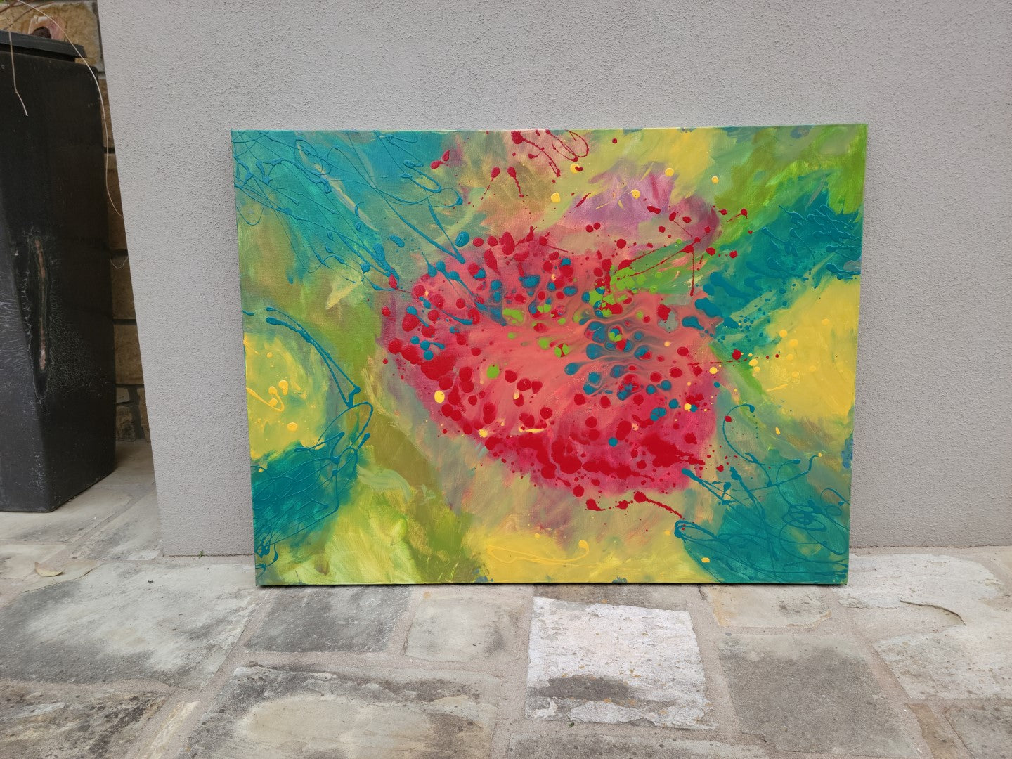 Homeless Heart - Original Abstract Painting in Austin Texas 30" x 40"