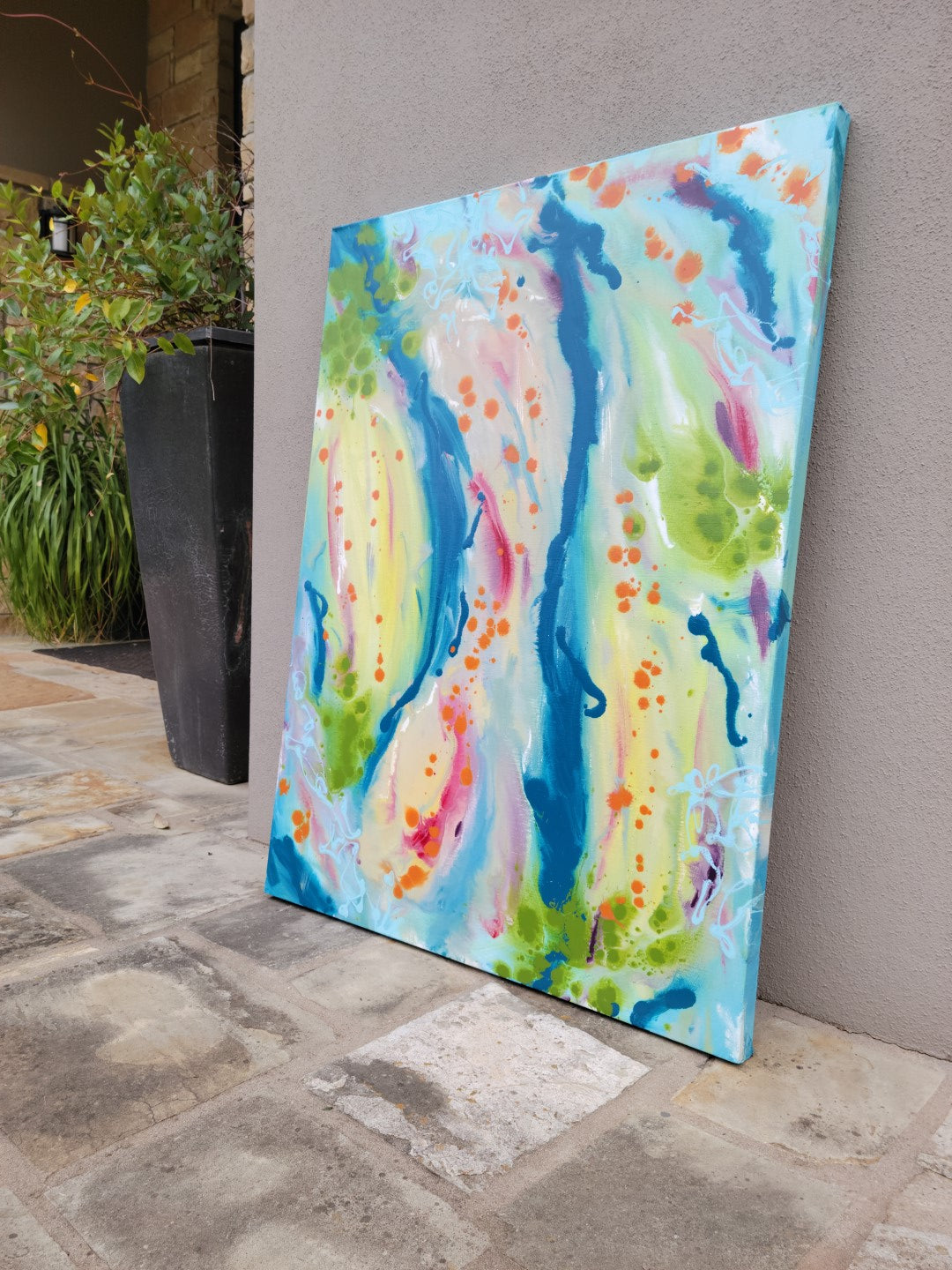 Graceless Gramercy - Original Abstract Painting in Austin Texas 30" x 40"