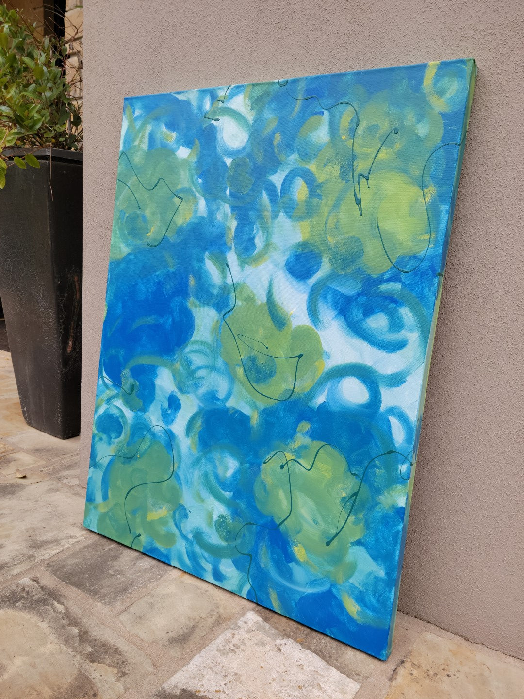 Explicit Equity- Original Abstract Painting in Austin Texas 30" x 40"