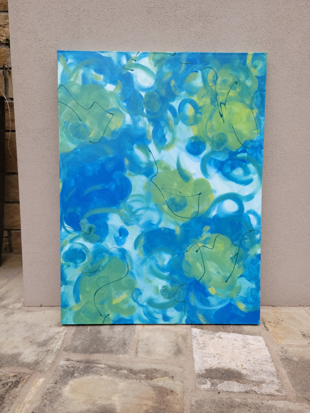 Explicit Equity- Original Abstract Painting in Austin Texas 30" x 40"