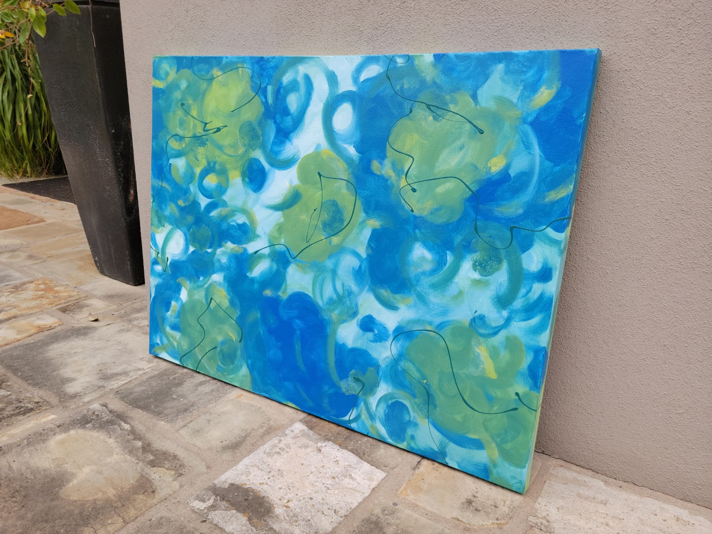 Explicit Equity- Original Abstract Painting in Austin Texas 30" x 40"