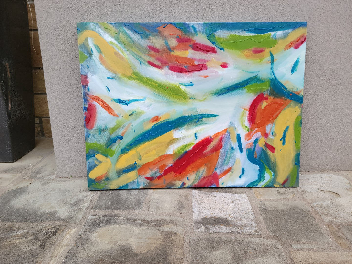 Frantic Fingers - Original Abstract Painting in Austin Texas 30" x 40"