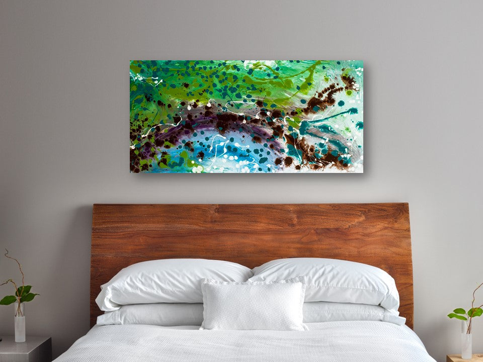 Forceable Florence - Original Abstract Painting in Austin Texas 24" x 48"