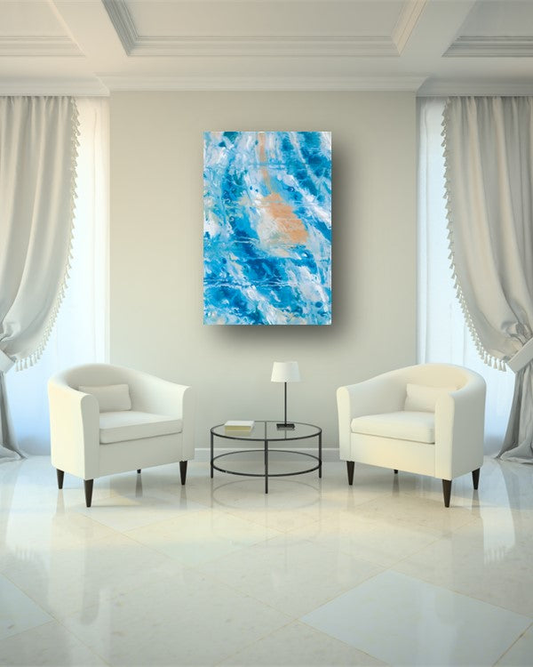 Anxious Hope - Original Abstract Painting in Austin Texas 24" x 36"