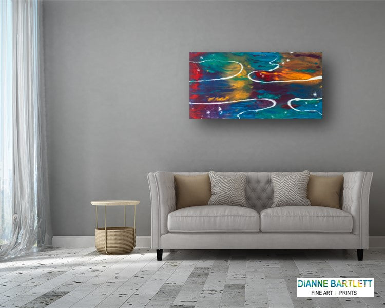 Astral Current - Abstract Canvas Print or Acrylic Print