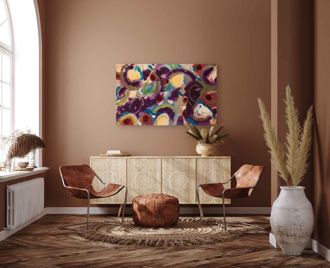Audacious Absurdity - Original Abstract Painting in Austin Texas 30" x 48"