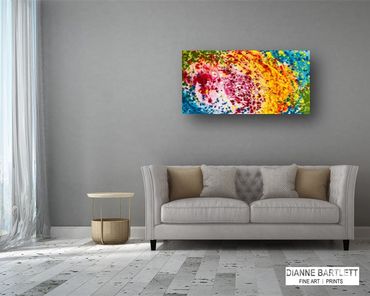 Candied Chaos - Abstract Canvas Print or Acrylic Print