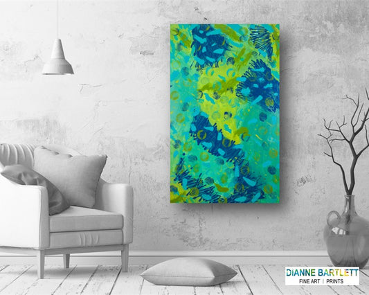 Charming Chatter - Abstract Canvas Print or Acrylic Print