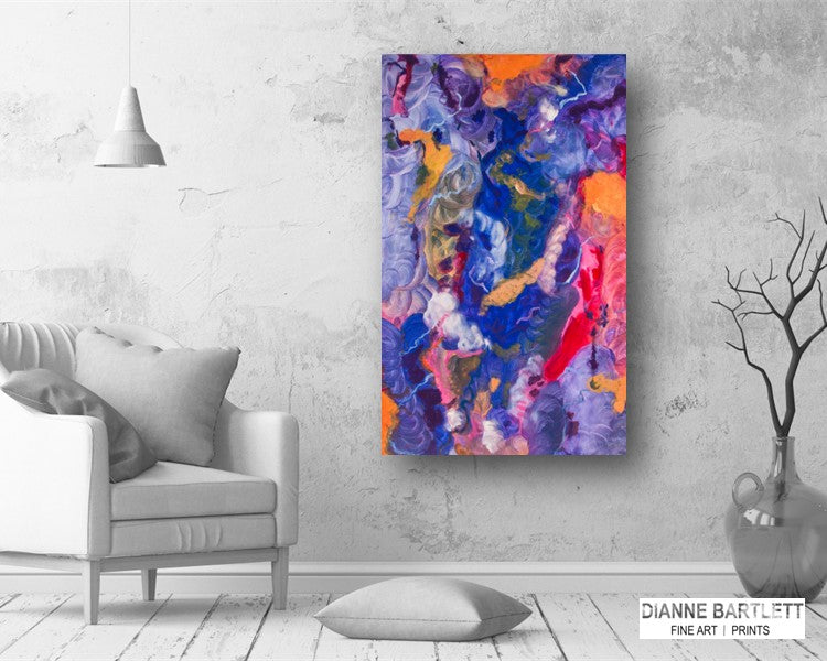 Clouded Crossover - Abstract Canvas Print or Acrylic Print