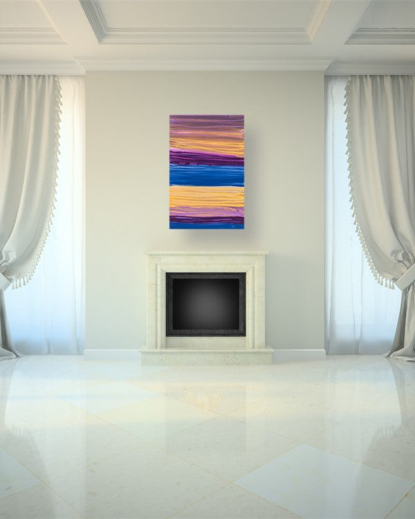 Deserted Wavelength - Abstract Canvas Print or Acrylic Print