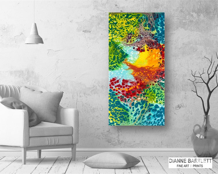 District Tribute - Abstract Canvas Print or Acrylic Print