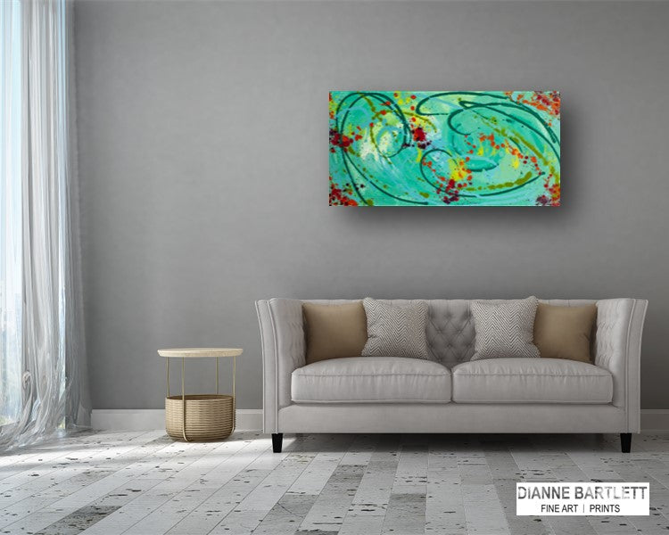 Dragonfly Trails - Abstract Canvas Print or Acrylic Print