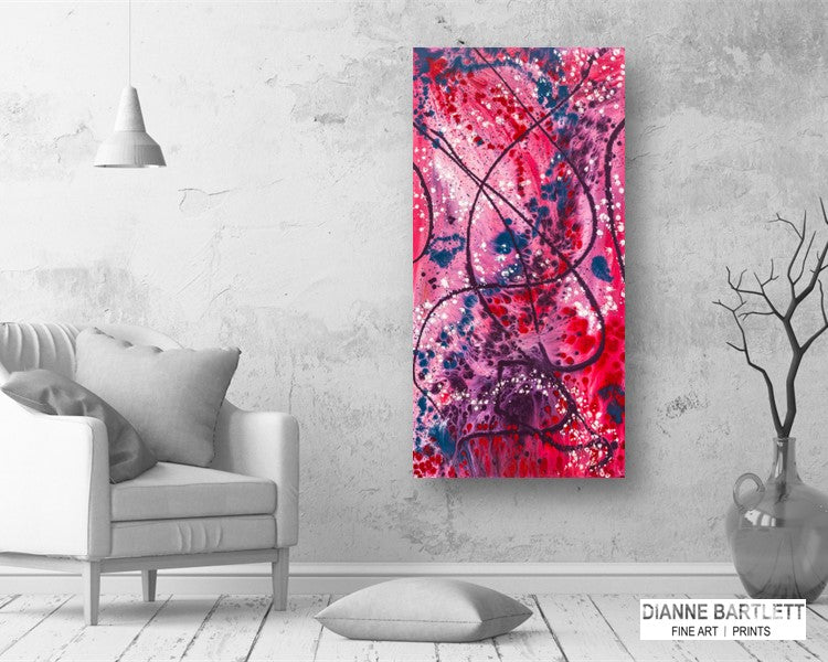 Enticing Mulberry - Abstract Canvas Print or Acrylic Print