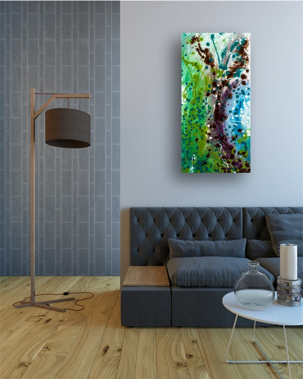 Forceable Florence - Original Abstract Painting in Austin Texas 24" x 48"