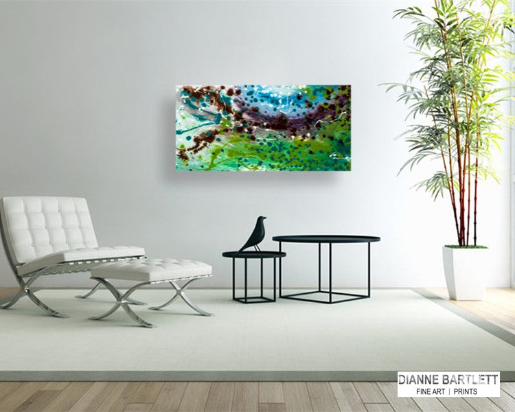 Forceable Florence - Original Abstract Painting in Austin Texas 24" x 48"