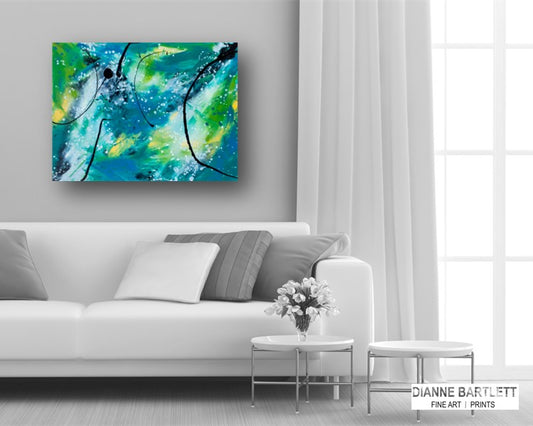 Future Phases - Abstract Canvas Print or Acrylic Print