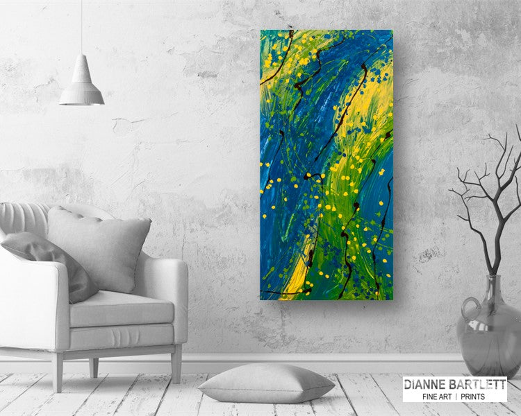 Grassy Peace - Abstract Canvas Print or Acrylic Print