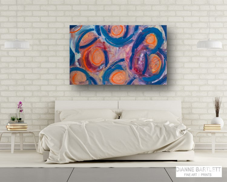 Heartless Encounter - Original Abstract Painting in Austin Texas 30" x 48"