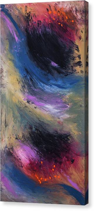Martial Spirit - Original Abstract Painting in Austin Texas 24" x 48"