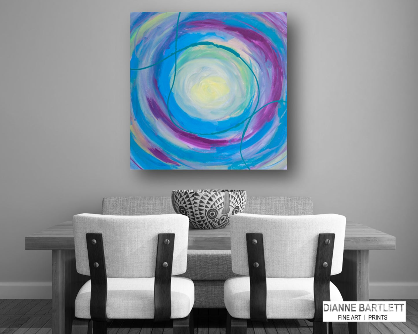 Mingled Jingles - Original Abstract Painting in Austin Texas 24" x 24"