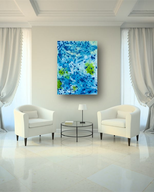 Mixed Messages - Original Abstract Painting in Austin Texas 30" x 40"