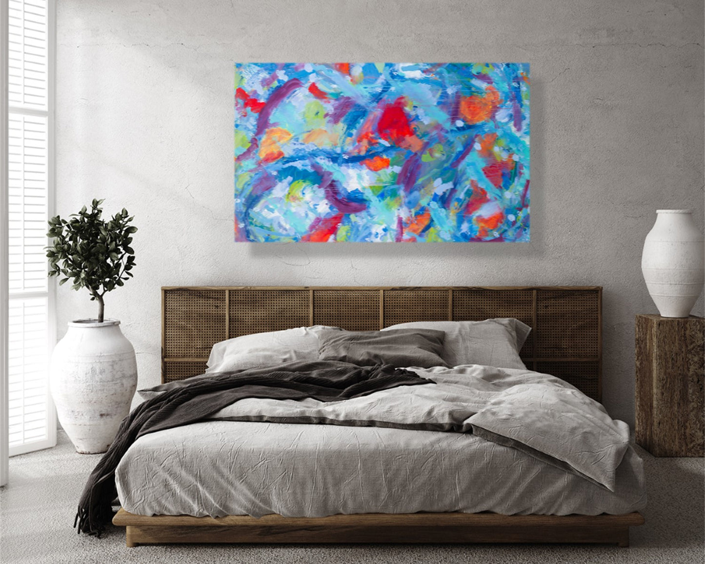Mucking Around - Abstract Canvas Print or Acrylic Print